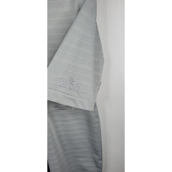 Cabelas Wick Advance Mens Polo Shirt Size M Gray Golf Athletic Short Sleeve - Picture 4 of 7